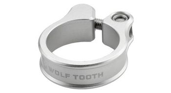 Abrazadera de tija de sillin wolf tooth raw silver