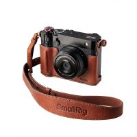 funda protectora de cuero marron smallrig para fujifilm gfx100rf