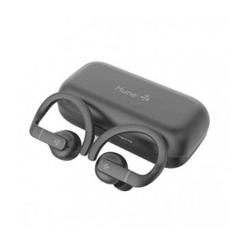 Auriculares Hune Haba Sport inalámbricos Bluetooth TWS para deporte y llamadas, IPX5, gris roca