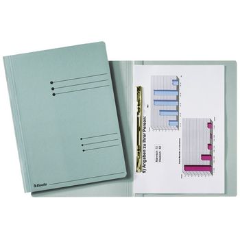 Esselte Carpeta con tapa deslizante azul A4 | 50 unidades