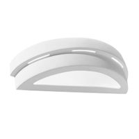 lampara de pared blanco ceramicavidrio alt 10 cm