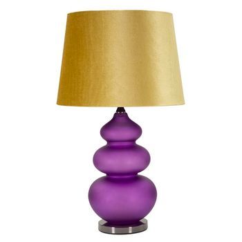 Lámpara De Mesa De Cristal Cm Ø 40x70