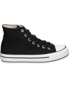 Zapatillas Altas De Lona Mustang Bigger X 60172 Negro 40