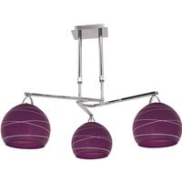 lampara de techo badajoz 3xe14 alregxd51cm berenjenacromo