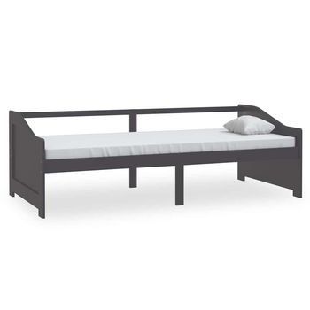 Sofá Cama De 3 Plazas Sin Colchón Gris Oscuro 90x200 Cm Vidaxl