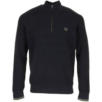 Fred Perry Jersey Waffle Stitch Half Zip Jumper para hombre