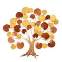 decoracion pared de metal lime hazel 2 multicolor 115x105 cm