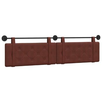 Cabecero Colgante Marrón Brillante Pu Antiguo Vidaxl