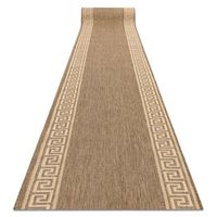 alfombra de pasillo sizal floorlux modelo 20014 color cafecolor mai 80x880 cm