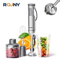 batidora de inmersion manual potente 4 en 1 mezclador de alimentos con varilla de acero inoxidable vaso mezclador de 700 ml procesador de 500 ml batidor 1200 w max