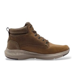 Skechers para hombre. 205175 Botines de Piel Relaxed Fit: Parson - Ederic marrón (44), Beige, Plano, Cordones, Casual
