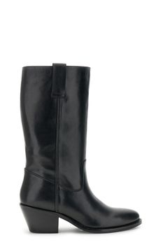 botas de piel black 39