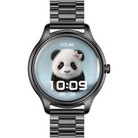 colmi l28 black steel bluetooth smartwatch 44mm negro acero