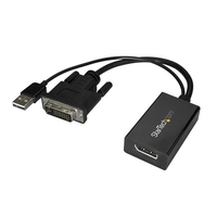 adaptador dvi a displayport alimentacion usb conversor