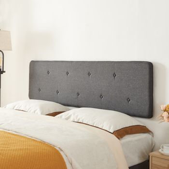 Cabecero Tokke 160x4x52 Cm - Gris [en.casa]