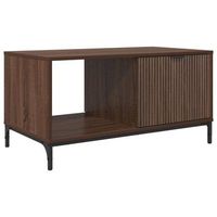 mesa de cafe roble marron 90 x 49 x 46 cm madera de ingenieria vidaxl