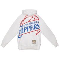 sudadera los angeles clippeers big face 20 fleece hoodie mitchell and ness