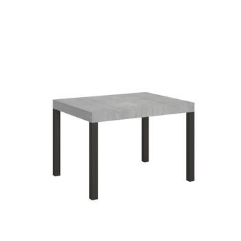 Mesa Extensible 80x120/204 Cm Everyday Cemento Estructura Antracita