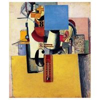 legendarte - cuadro lienzo impresion digital - soldado de la primera division - kazimir malevich - decoracion pared cm 50x60