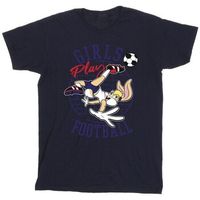 dessins animes camiseta girls play football para hombre