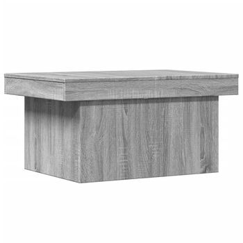 Mesa De Centro Madera De Ingeniería Gris Sonoma 100x55x40 Cm Vidaxl
