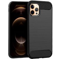 cool funda carbon negro para iphone 12 pro max