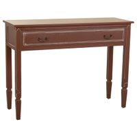 recibidor de madera marron 112x38x82