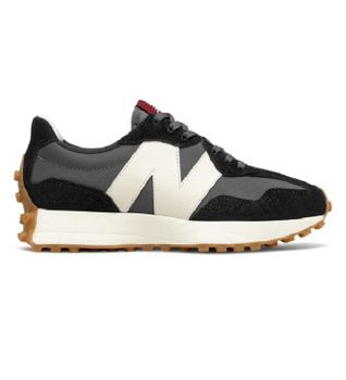 New Balance para mujer. WS327V1 Zapatillas 327 gris, negro (35), Plano, Cordones, Casual, Deportivo