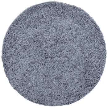 Alfombra Peluda De Pelo Largo Moderna Pamplona Azul Ø 280 Cm Vidaxl