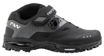 Zapatillas mtb northwave enduro mid 2 negro gris  hombre