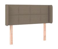 cabecero de tela gris taupe 93x16x7888 cm