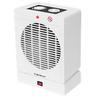 aigostar cavalier - mini calefactor de aire con termostato regulable 10002000w 2 niveles de calor o ventilador a temperatura ambiente oscilacion 90 estancias hasta 20m rapido calentamiento