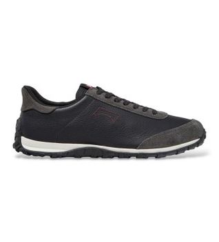 Camper para hombre. K101097-009 Zapatillas de piel Drift Walk negro (42), Plano, Cordones, Casual