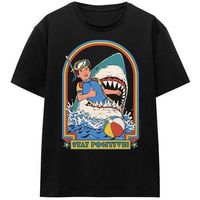 steven rhodes camiseta stay positive para mujer