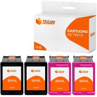 pccom essential hp 901xl cartuchos tinta compatible negrotricolor pack 4