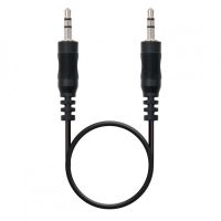 nanocable cable de audio jack 35 machomacho 30cm negro