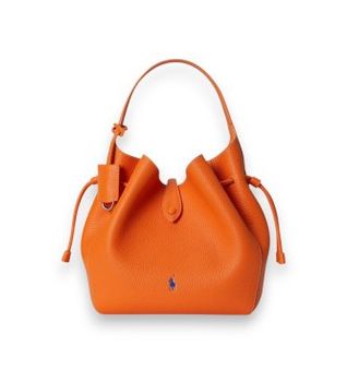 Polo Ralph Lauren para mujer. 428978571005 Bolso saco Polo Play naranja (OSFA), Casual, Piel