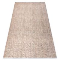 alfombra lavable andre 1577 espina de pescado antideslizante - beige 80x150 cm