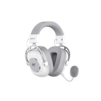 auriculares havit h2002yg inalambricos y con cable bluetooth para gaming microfono brazo blanco y gris