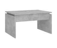 mesa de cafe - mesa de centro madera contrachapada gris hormigon 68x50x38 cm
