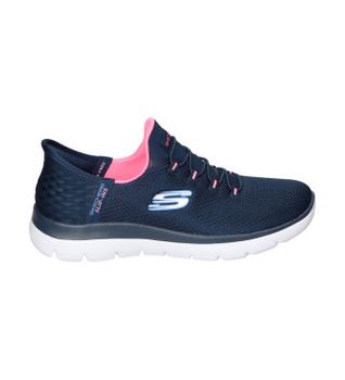 Skechers para mujer. 150123 Zapatillas Slip-ins: Summits - Diamond Dream azul (39), Tela, Plano, Cordones, Casual, Deportivo
