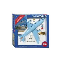 avion de pasajeros con accesorios siku
