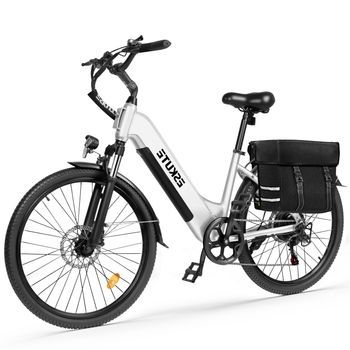 Bicicleta Eléctrica Eskute C202 250w 48v17.5ah 26'' Accesorios - Blanco