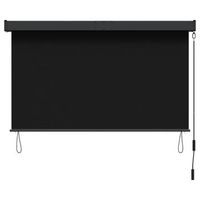 persiana enrollable  160 x 250 cm  tela y aluminio - negro