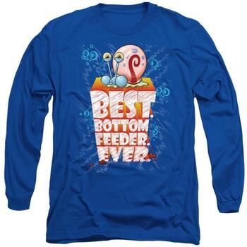 Spongebob Squarepants Camiseta manga larga Best Bottom Feed Ever para hombre