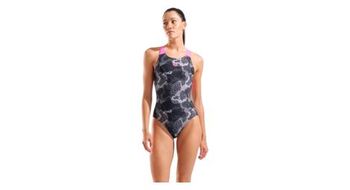 Banador arena camo negro rosa mujer