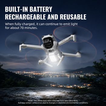 STARTRC - Tren de Aterrizaje LED para Dron DJI Lito X1/1, Accesorio con Patas de Trípode Extensibles y Luces LED Intermitentes, 32.5g