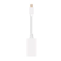 conversor nanocable 10160102-w mini displayport macho hdmi hembra blanco 15cm