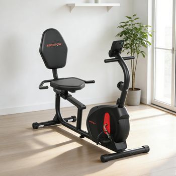 Bicicleta Estática Sportnow Acero Abs, 139x61x100,5 Cm, Negro