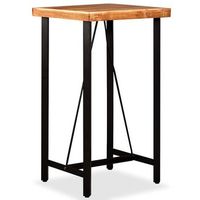 mesa de bar  mesa de bistro de madera maciza de acacia 60x60x107 cm cfw545010